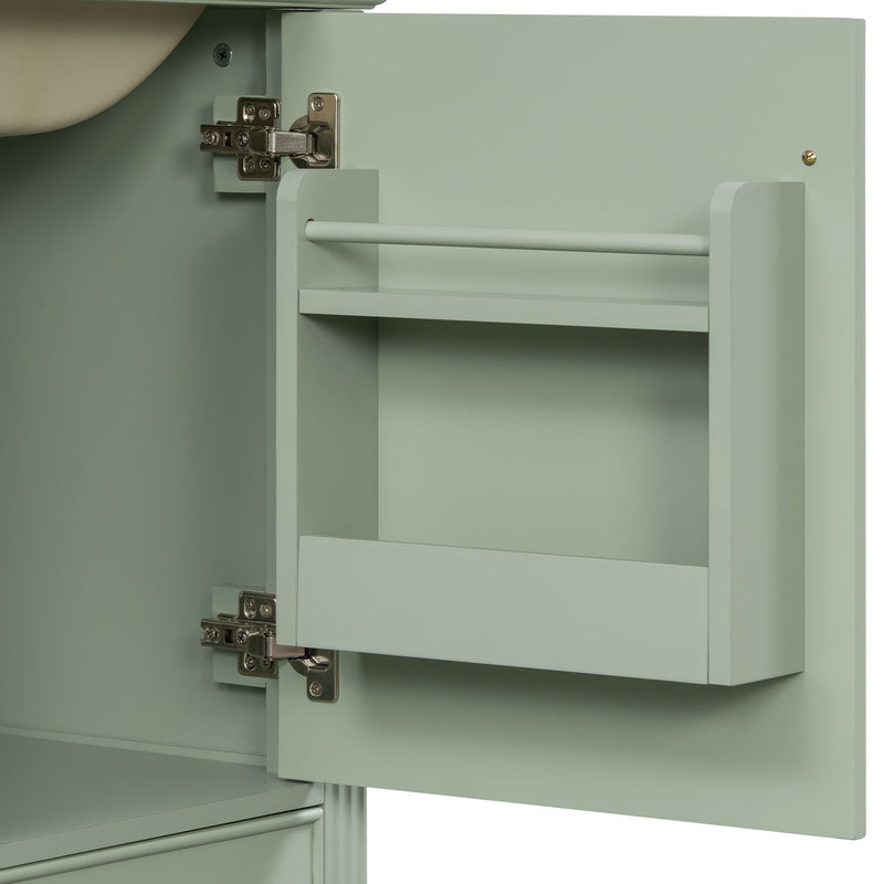 Retro Bathroom Vanity With Sink by HouseOfZazla