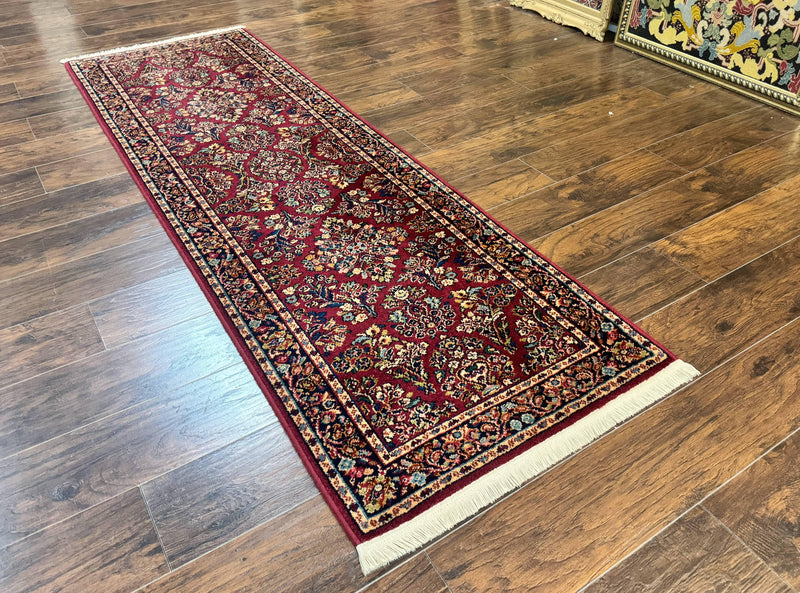 Karastan Runner Rug 2.6 x 8.6, Red Sarouk #785, Original 700 Series, Wool Karastan Runner Rug, Rare by Jewel Rugs