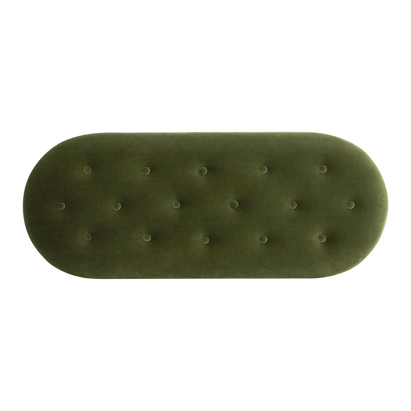 Melinda - Oval Tufted Bullion Fringe Storage Bench by HouseOfZazla