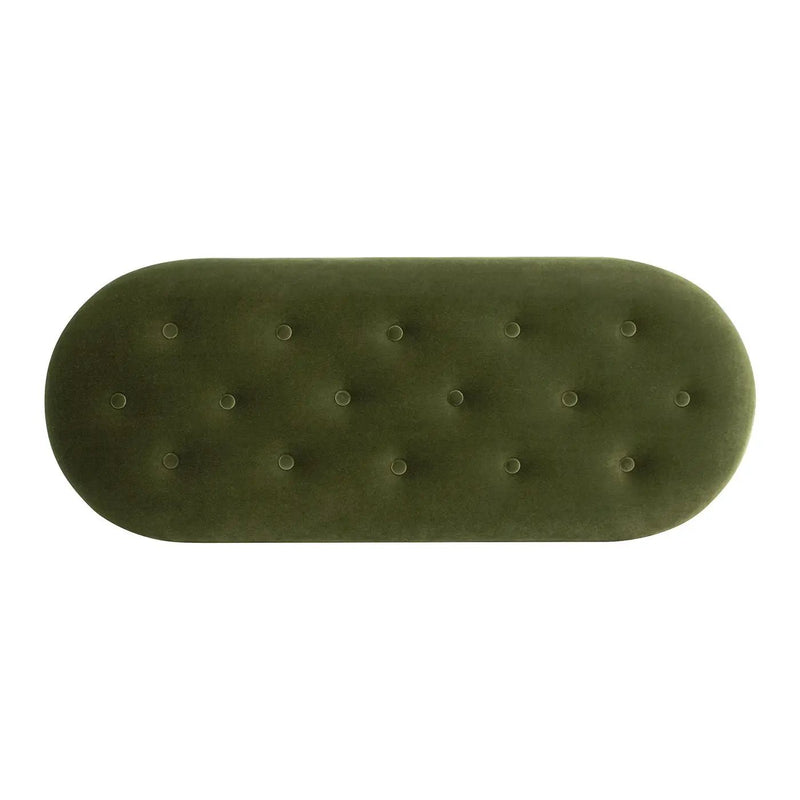 Melinda - Oval Tufted Bullion Fringe Storage Bench by Unique Piece Furniture