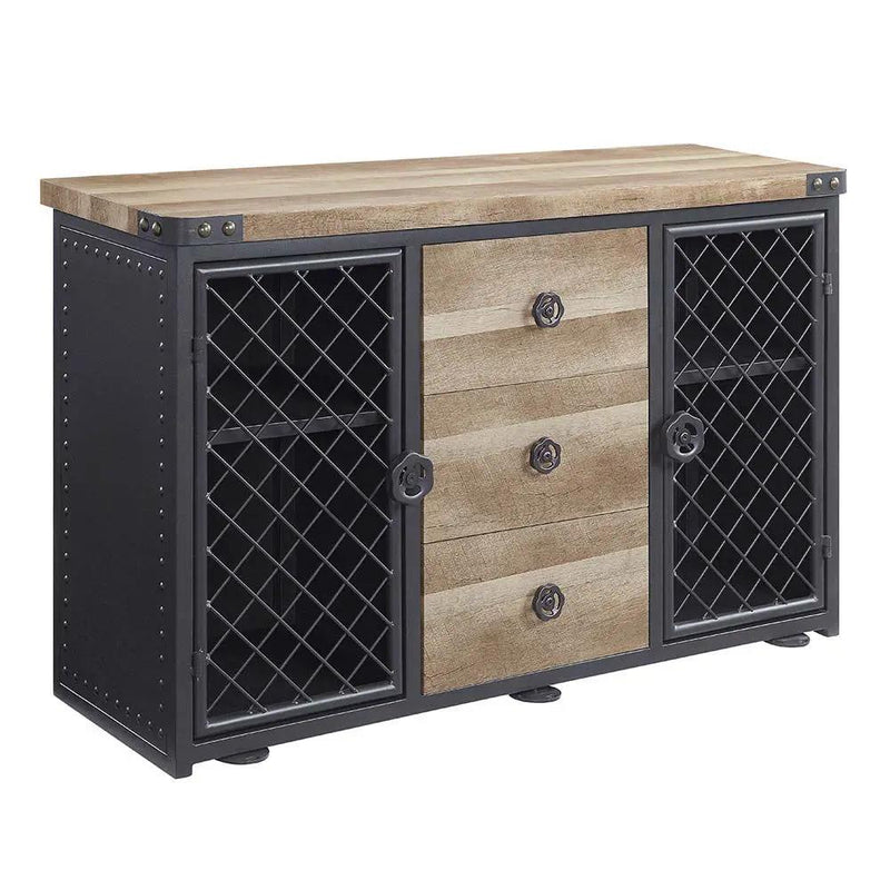 Edina - Server - Oak & Sandy Black by Unique Piece Furniture