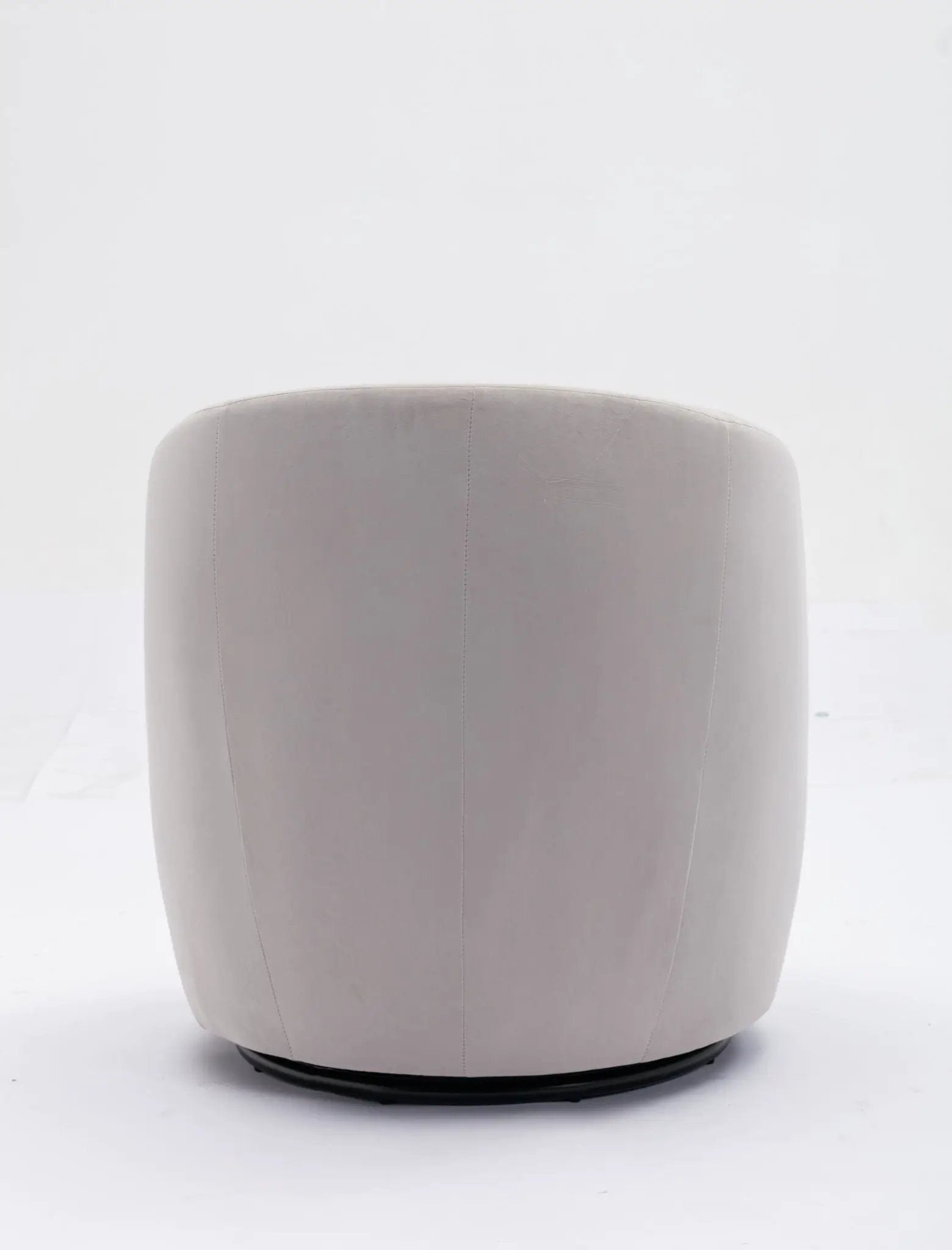 Swivel Accent Armchair Barrel Chair With Powder Coating Metal Ring by HouseOfZazla