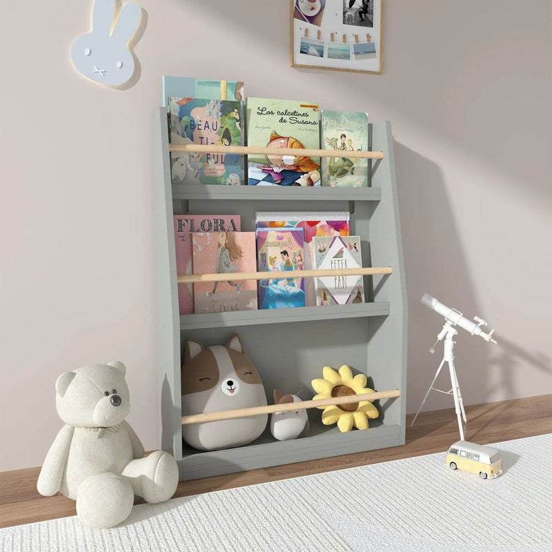 3 Tier Book Shelf, Compact Storage For Bedrooms by Unique Piece Furniture