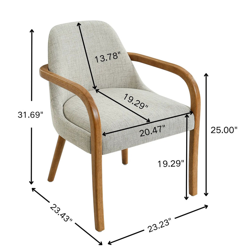 Set of 2 Mid-Century Dining Chairs by HouseOfZazla