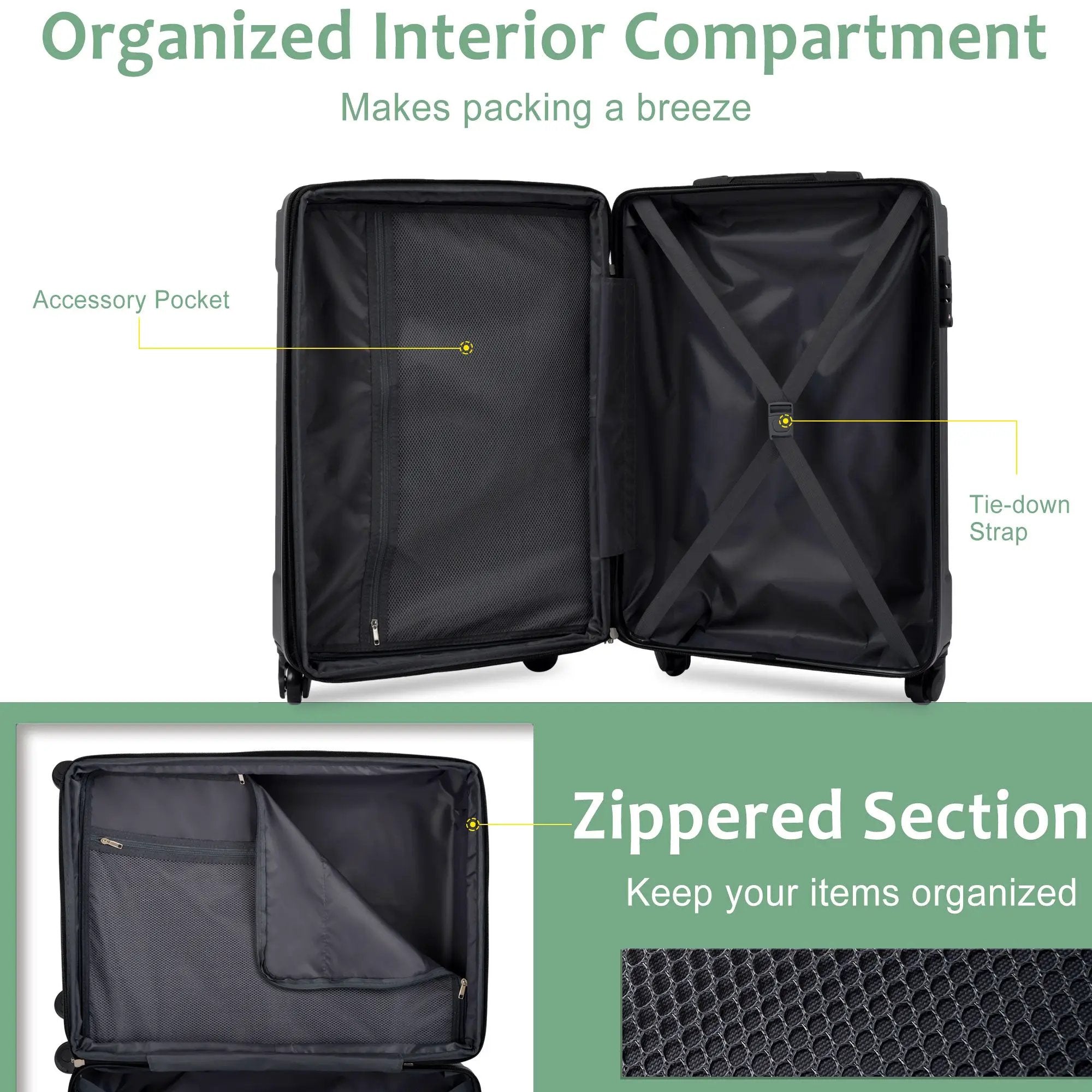 20-Inch Hardshell Carry-On Luggage by HouseOfZazla