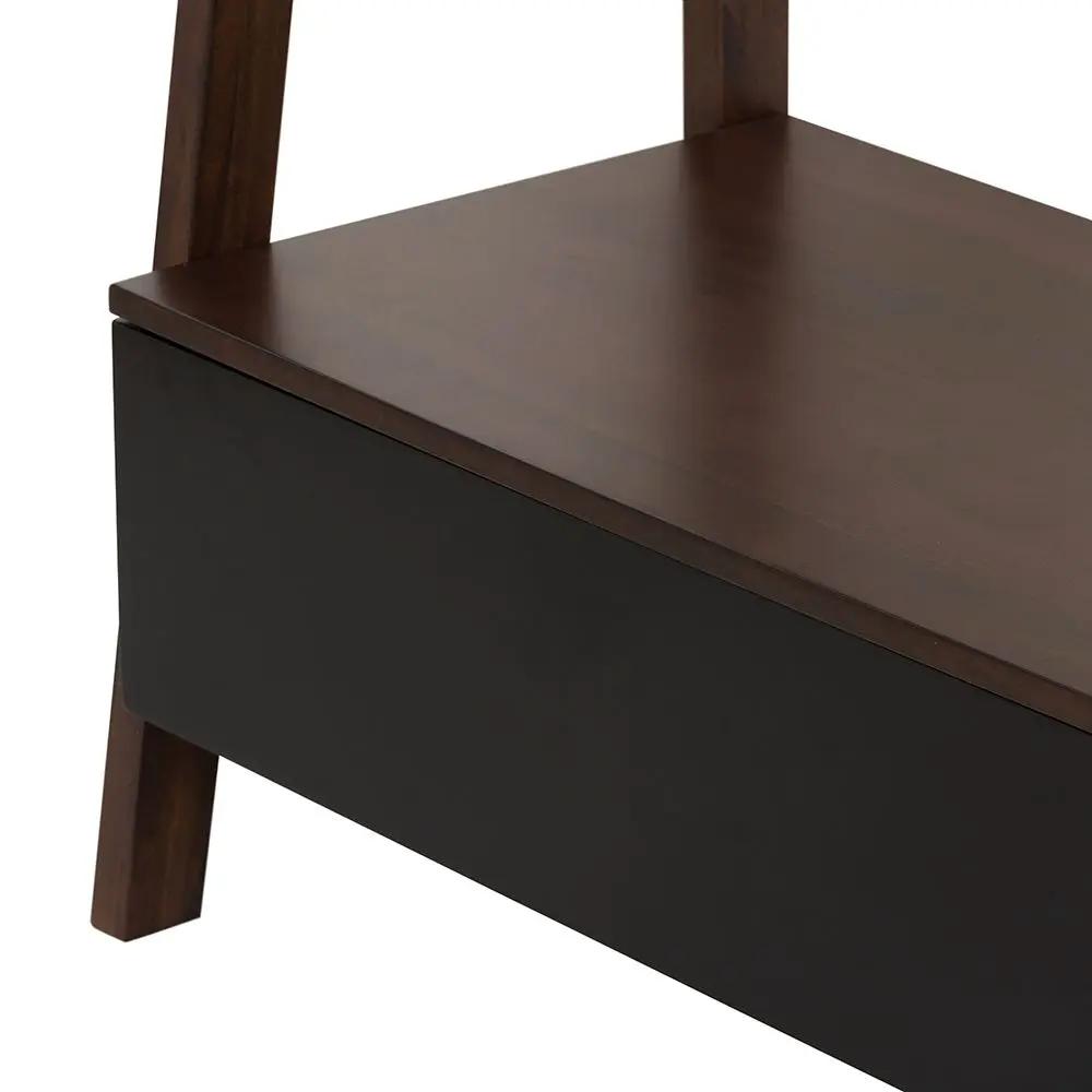 Ladder Shelf, Ladder Style Display Shelf - Natural Wood / Brown by Unique Piece Furniture
