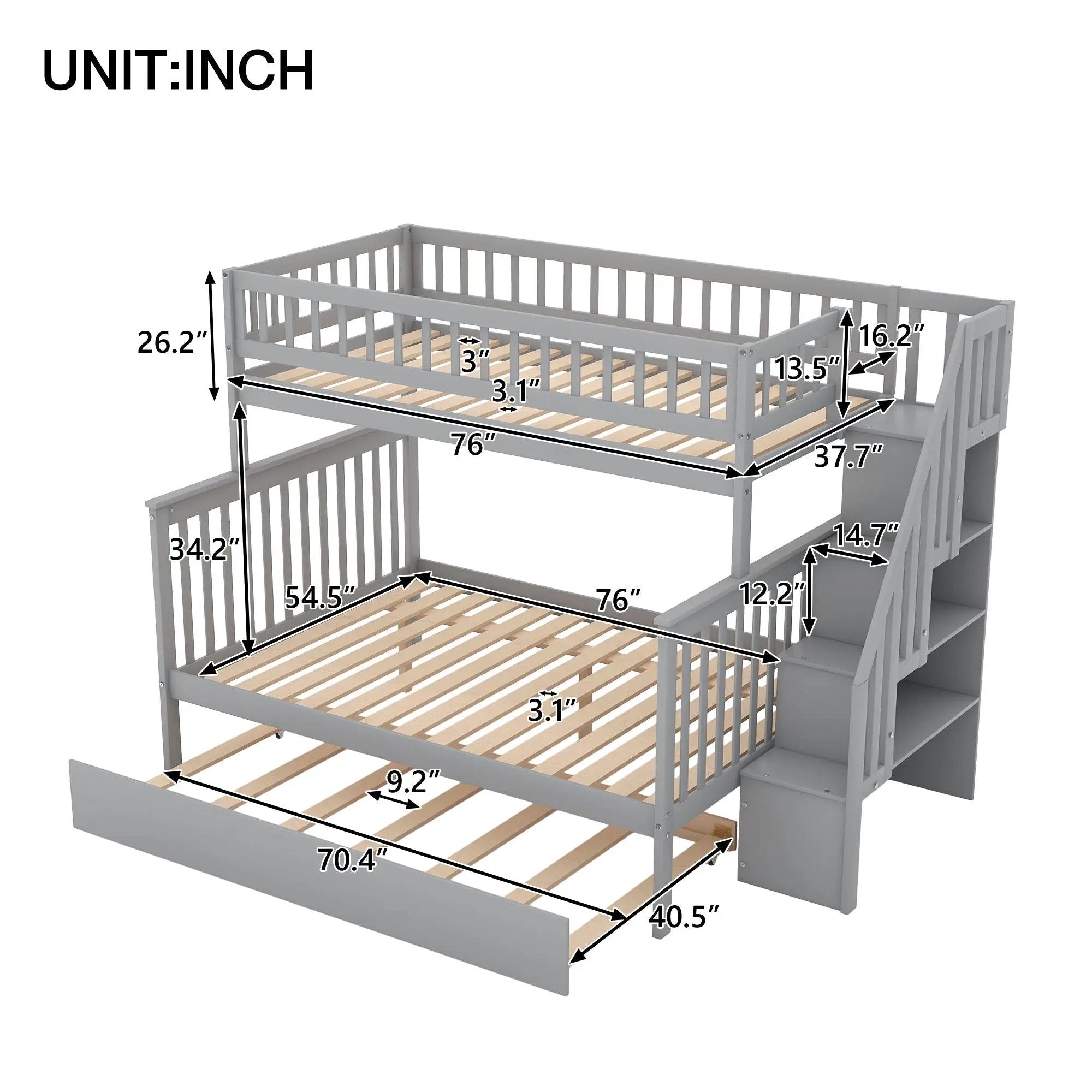 Bunk Bed With Staircase by Unique Piece Furniture