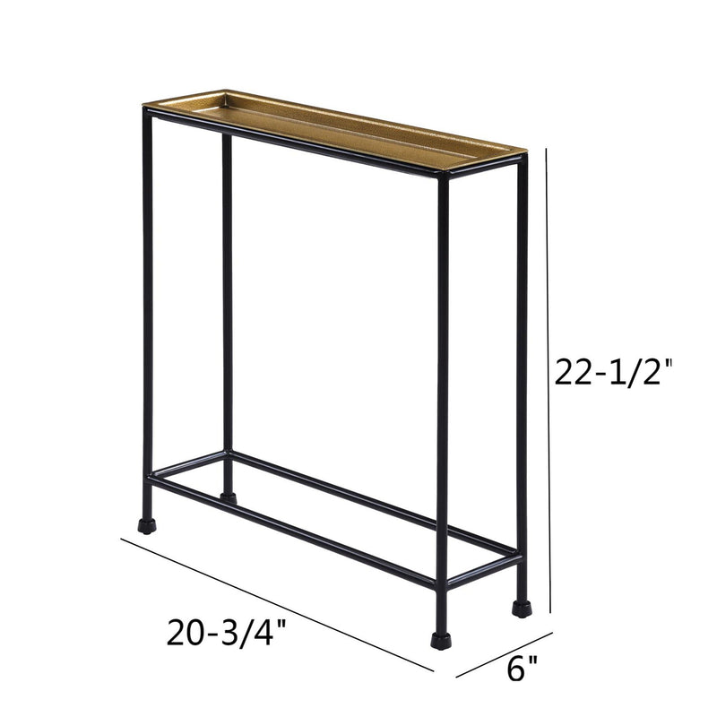 Trenton - Accent Side Table - Antique Bronze by HouseOfZazla