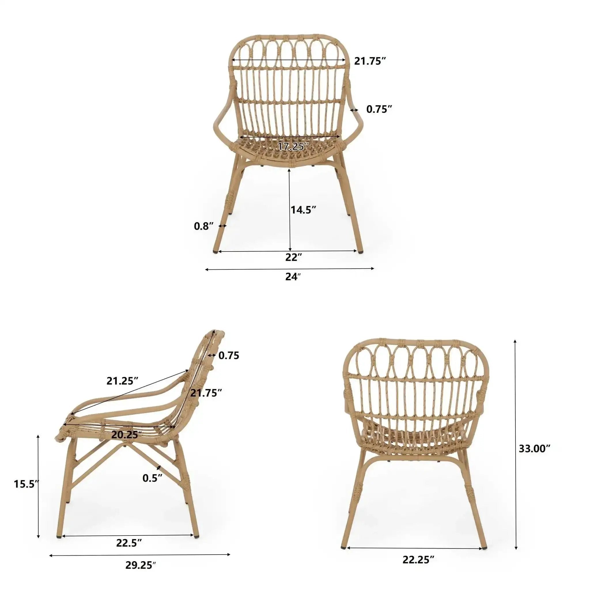 Monsoon Outdoor Accent Chair With Open Weave Design by HouseOfZazla