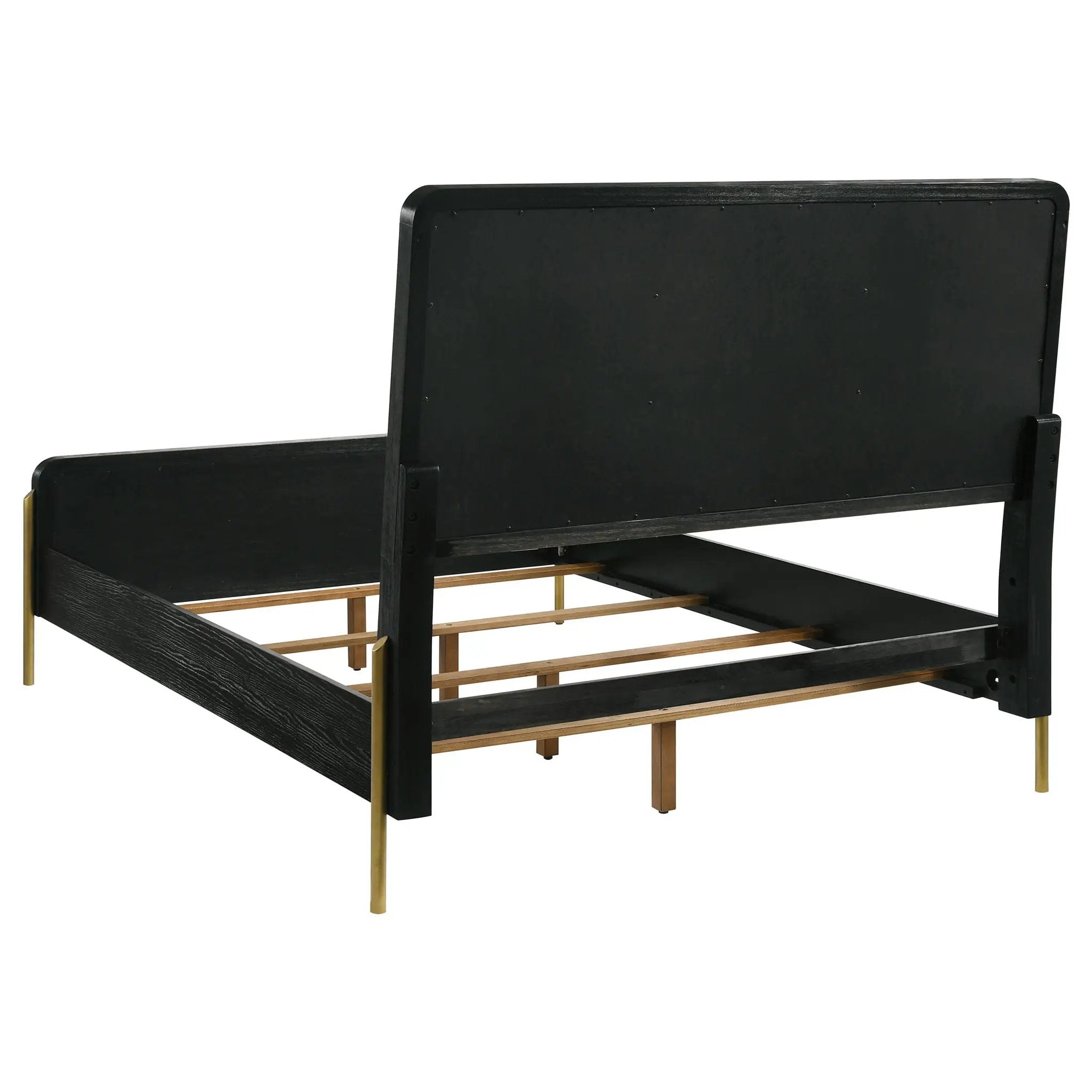 Arini 56-inch California King Panel Bed Cream and Black by Unique Piece Furniture