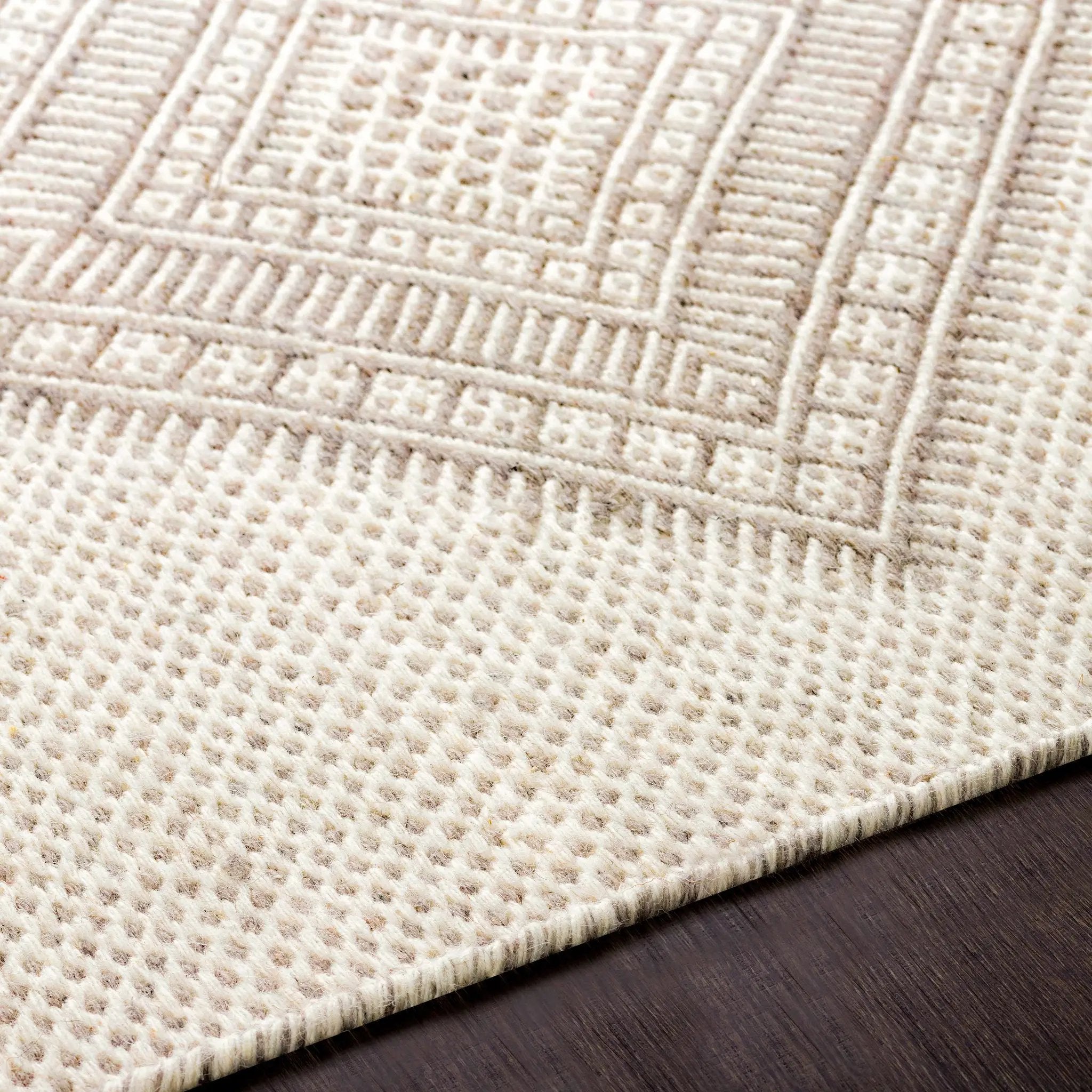 Aanislag Cream Wool Rug - Clearance by Boutique Rugs