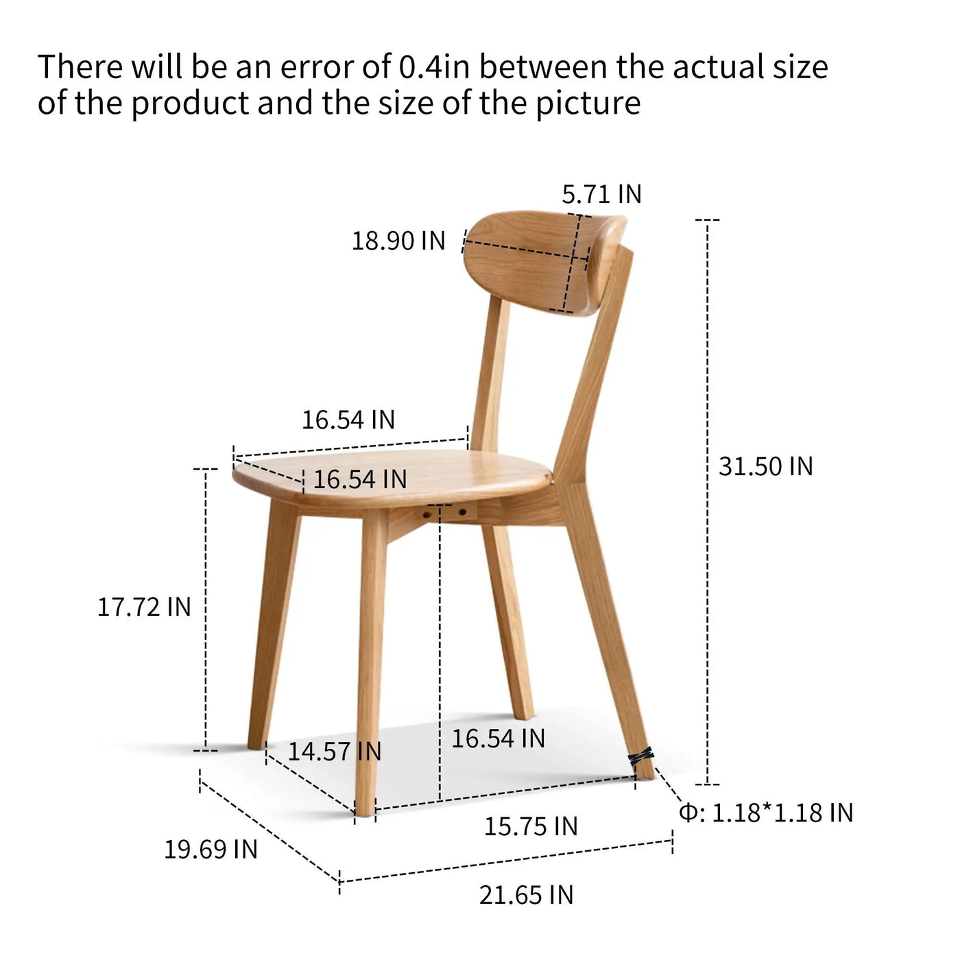 Simple Dining Chair, Solid Chair Table For Living Room Chair by HouseOfZazla