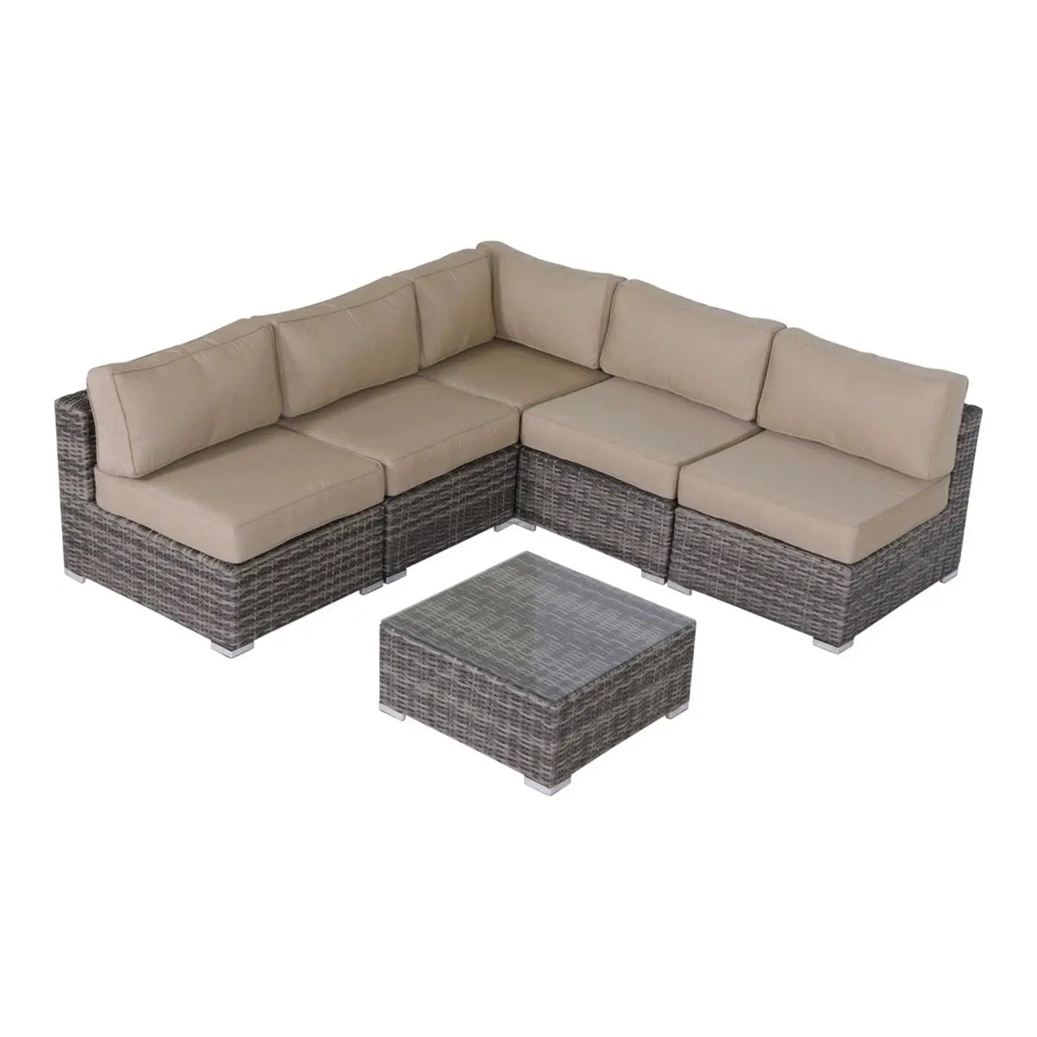 Seating Set With Cushions Handcrafted Wicker Design by Unique Piece Furniture