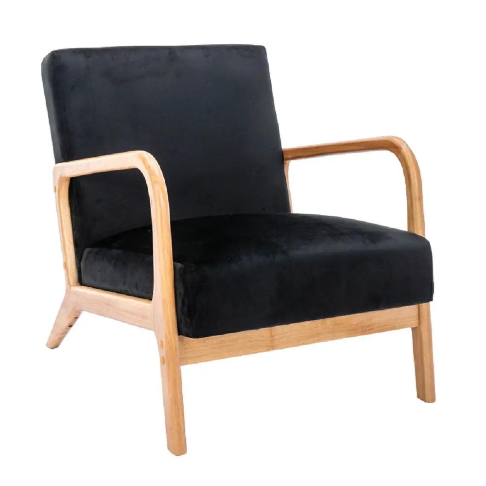Classic Mid-Century Modern Accent Chairs, Open Framed Armchair With Cushioning by Unique Piece Furniture