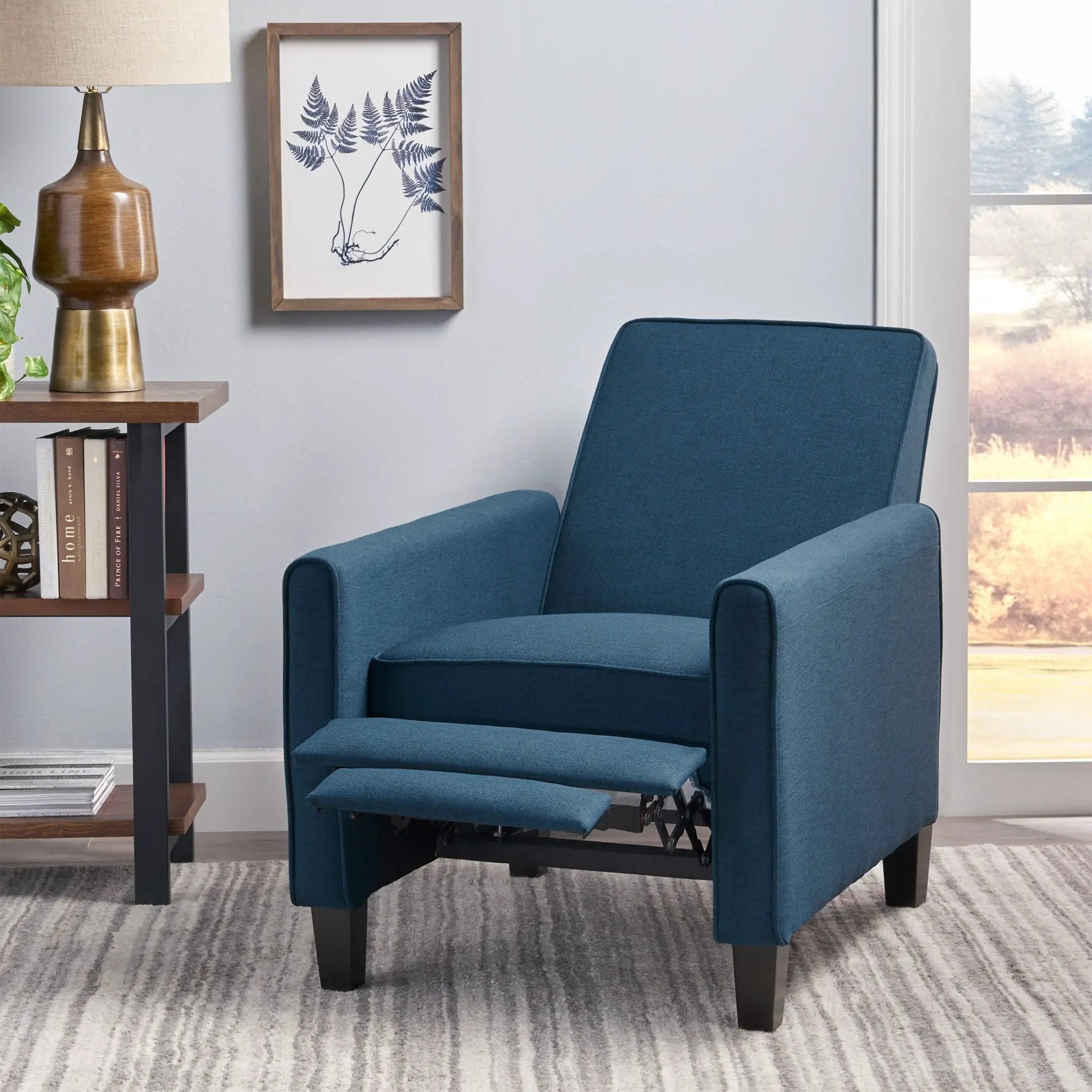 Upholstered Push Back Recliner Chair For Living Room by HouseOfZazla