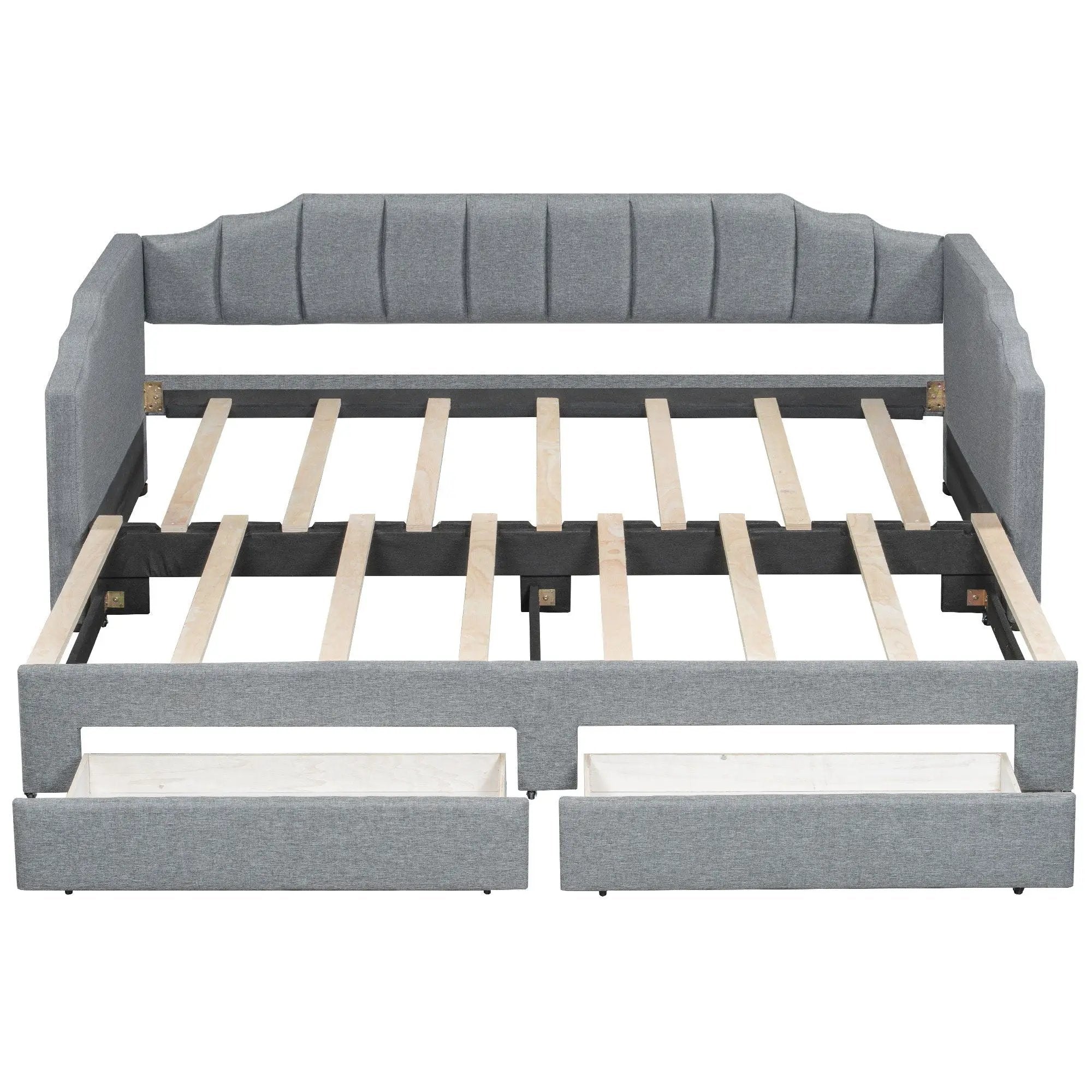 Extendable Daybed With LED Light And 2 Storage Drawers by HouseOfZazla