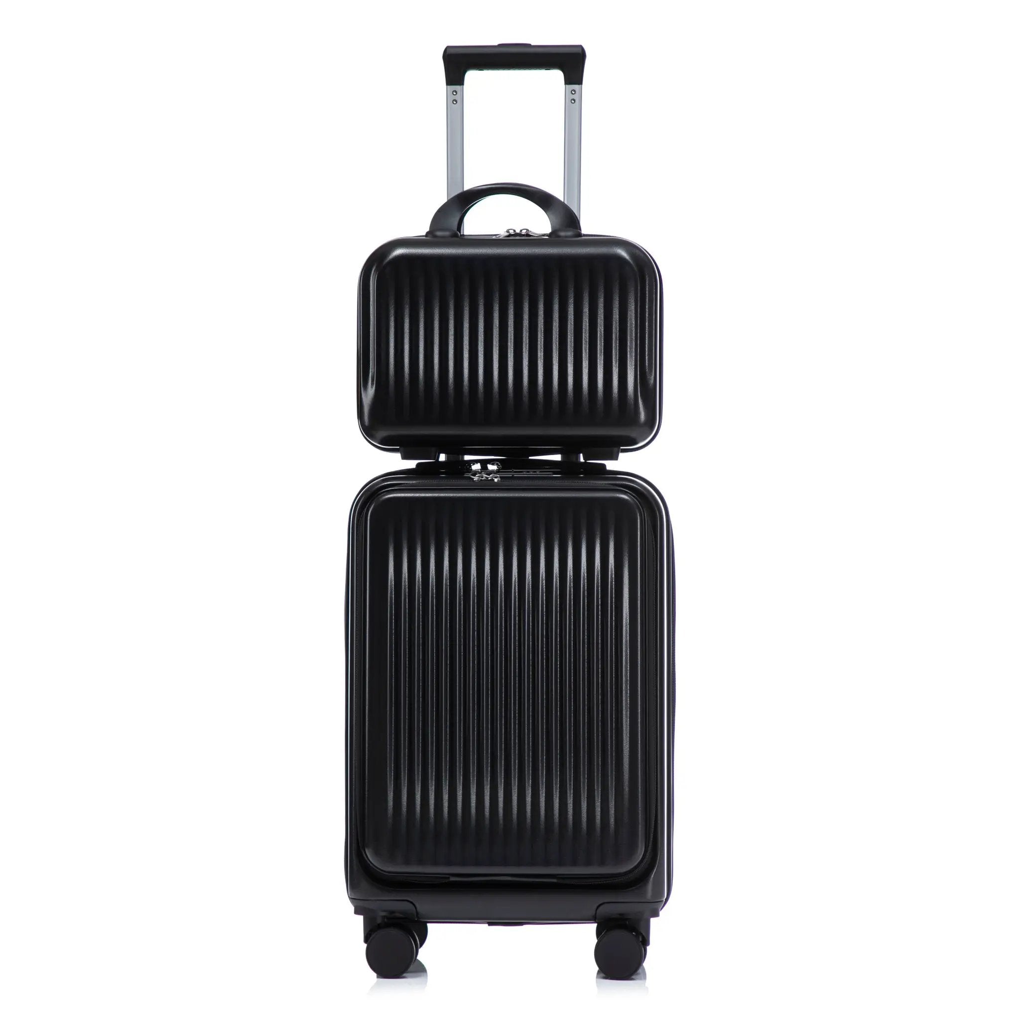 14' & 20' ABS Spinner Wheel Luggage Set with Cosmetic Case by HouseOfZazla