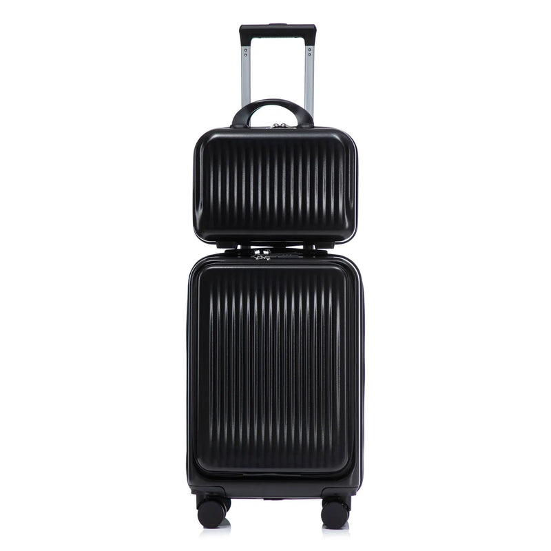 14' & 20' ABS Spinner Wheel Luggage Set with Cosmetic Case by HouseOfZazla