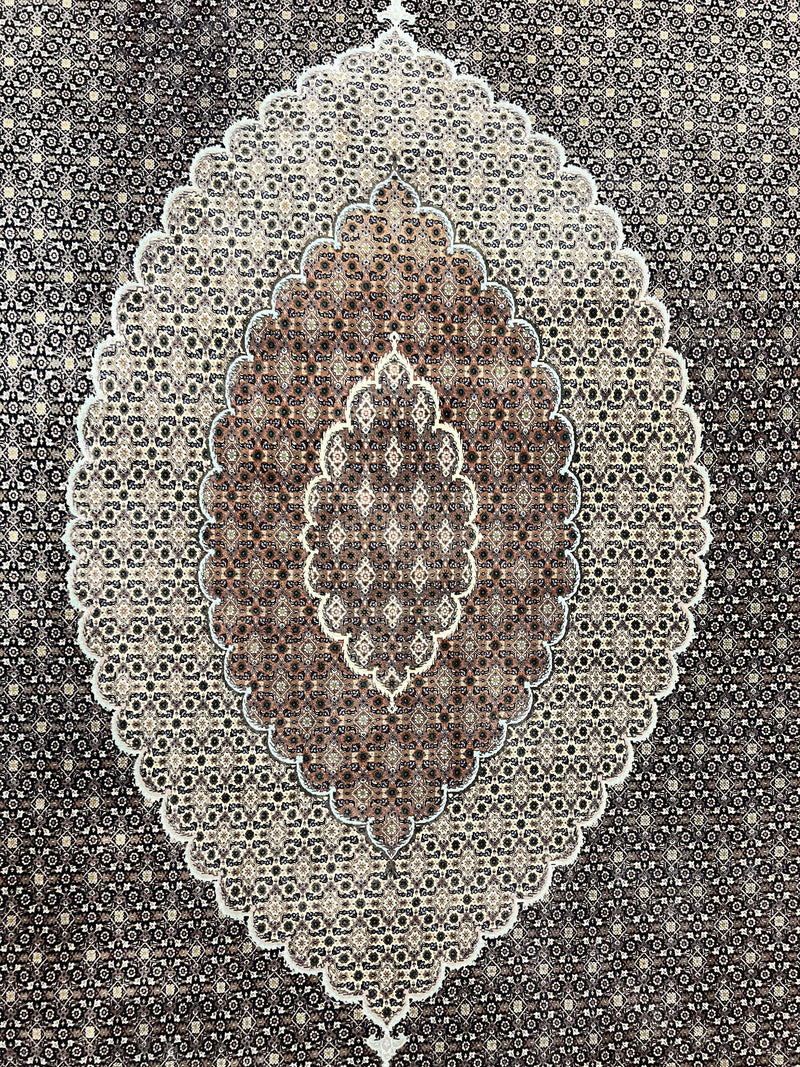 Exquisite Persian Tabriz Rug - 10x13, 400 KPSI, Herati Pattern by Jewel Rugs