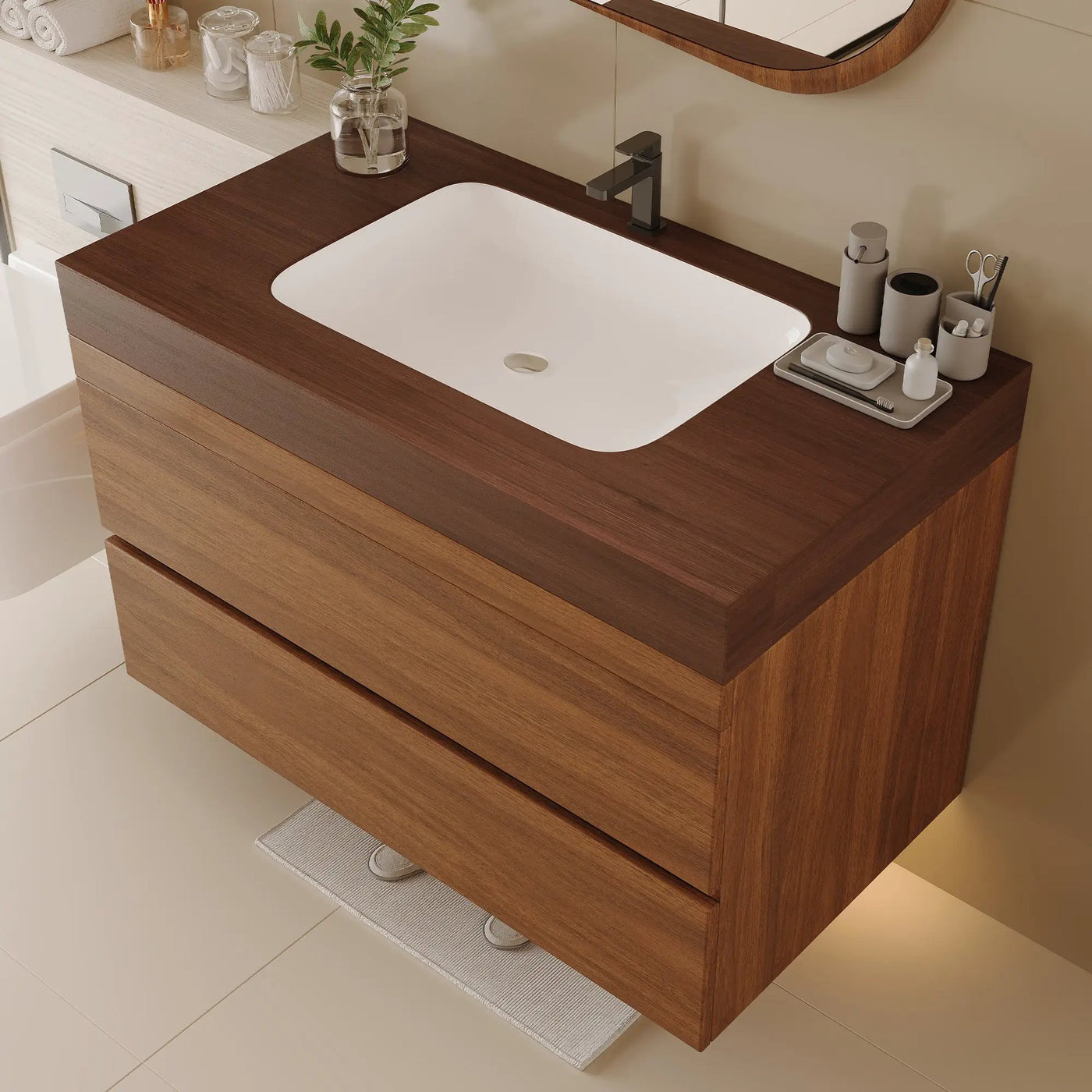 29.9" Modern Floating Bathroom Vanity by HouseOfZazla