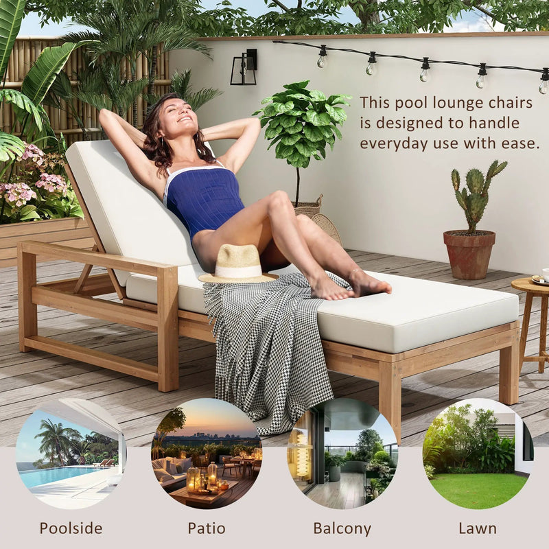 TREXM Outdoor Lounge Chairs Set of 2 by HouseOfZazla