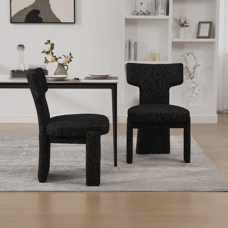 Armless Curved Back Accent Chairs by HouseOfZazla