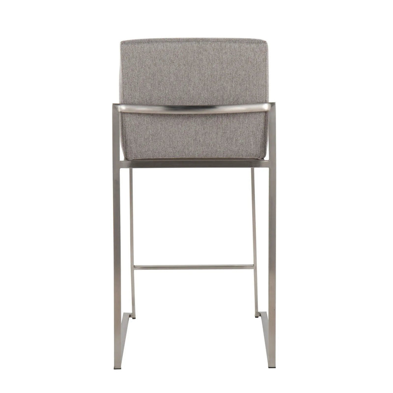 Fuji - Contemporary High Back Counter Stool, Functional Design by HouseOfZazla