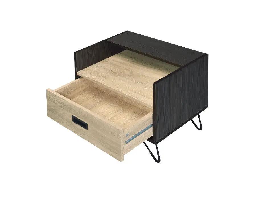 Melkree - Accent Table - Oak & Black by Unique Piece Furniture