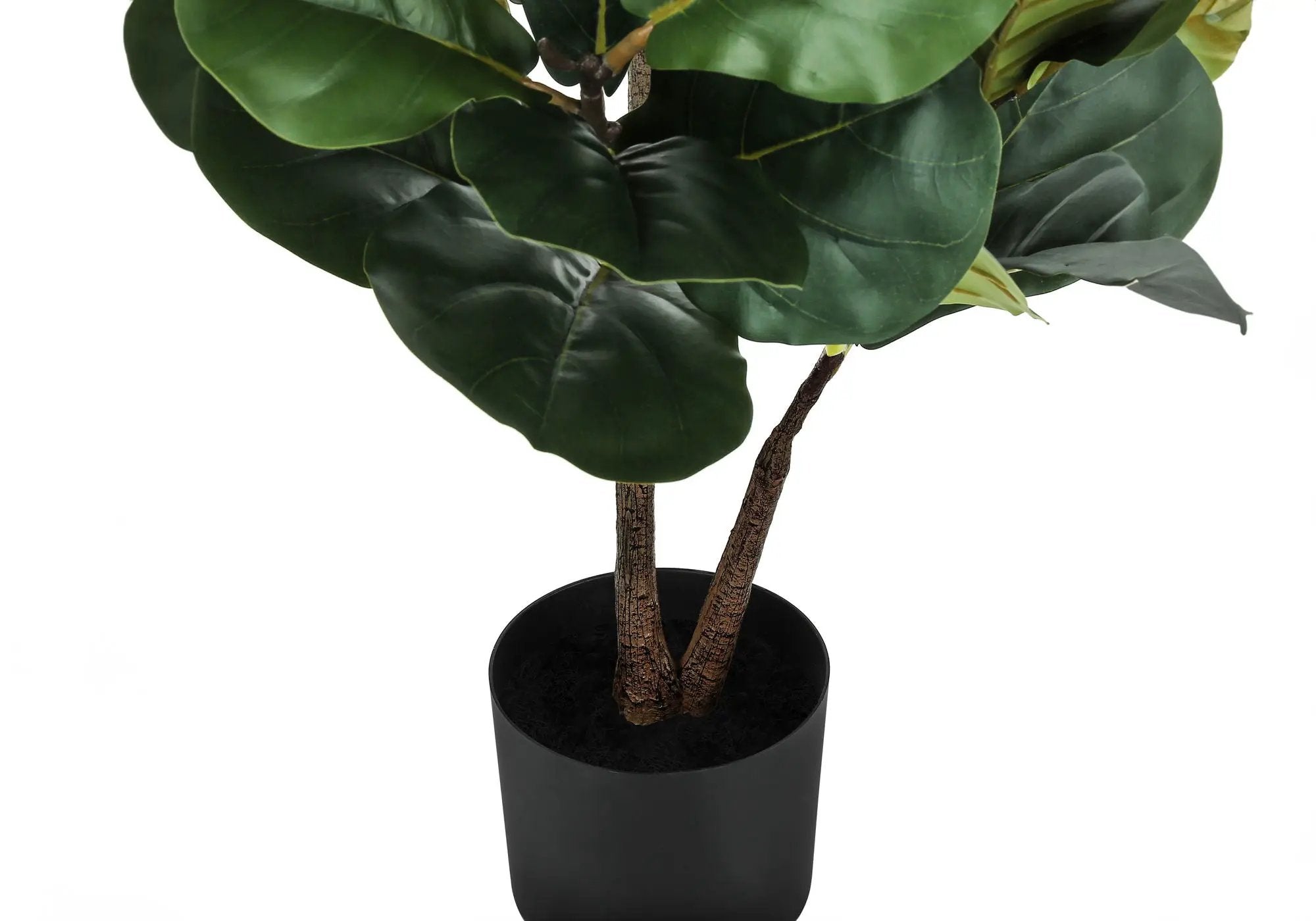 49" Tall Artificial Plant Fiddle Tree with Real Touch Leaves by HouseOfZazla