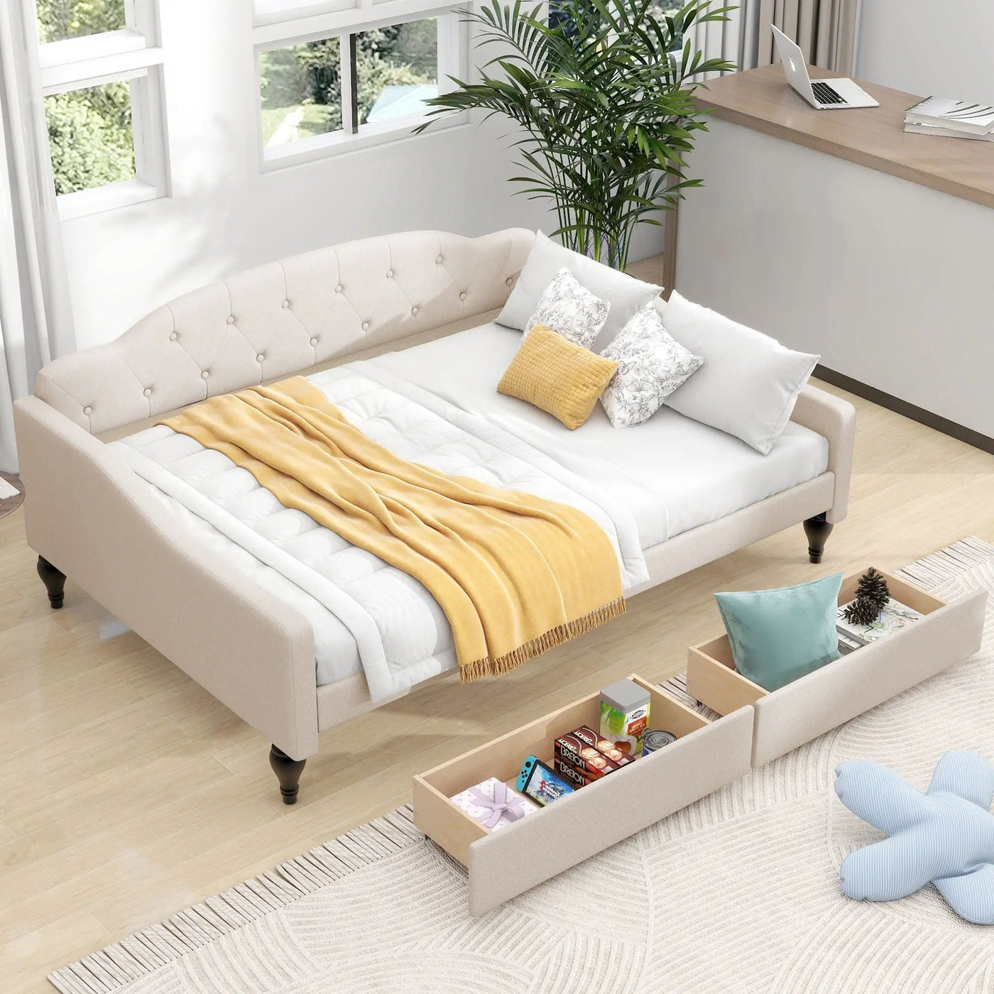Upholstered Tufted Daybed by HouseOfZazla