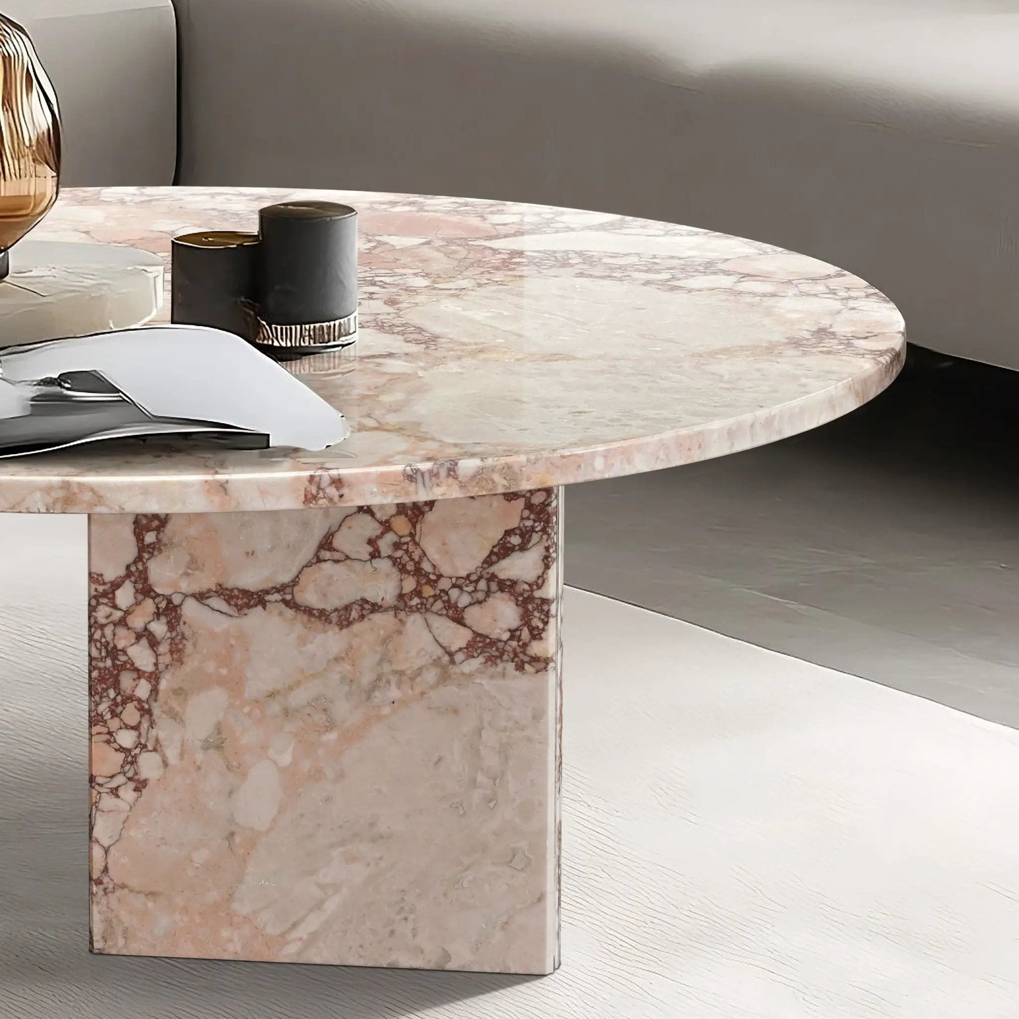 Luxury Coffee Table With Unique Veining, Unique Stone Design by Unique Piece Furniture