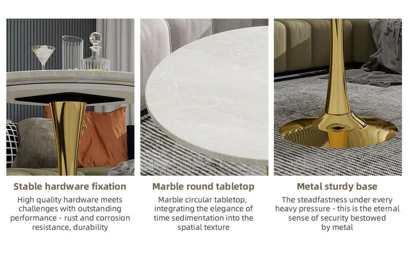 27.6-Inch Round Dining Table by HouseOfZazla