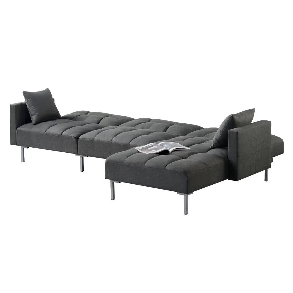 Duzzy - Sectional Sofa - Dark Gray Fabric by Unique Piece Furniture