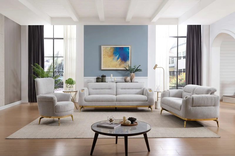 Zoe Modern Style 3PC Living Room Set by HouseOfZazla