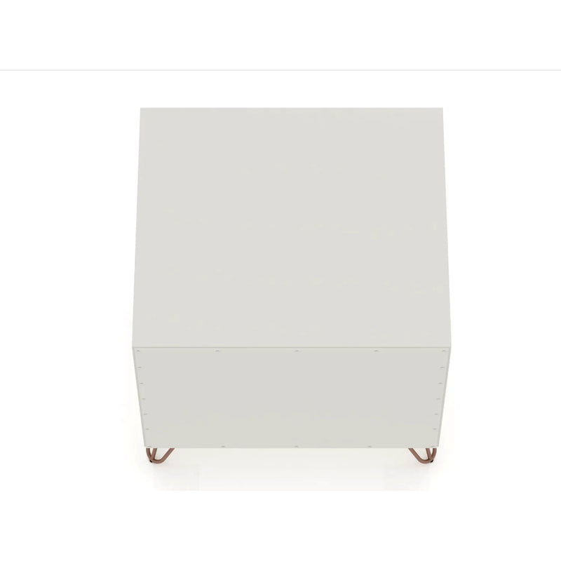 Rockefeller - Nightstand With 2 Drawers - Off White by HouseOfZazla