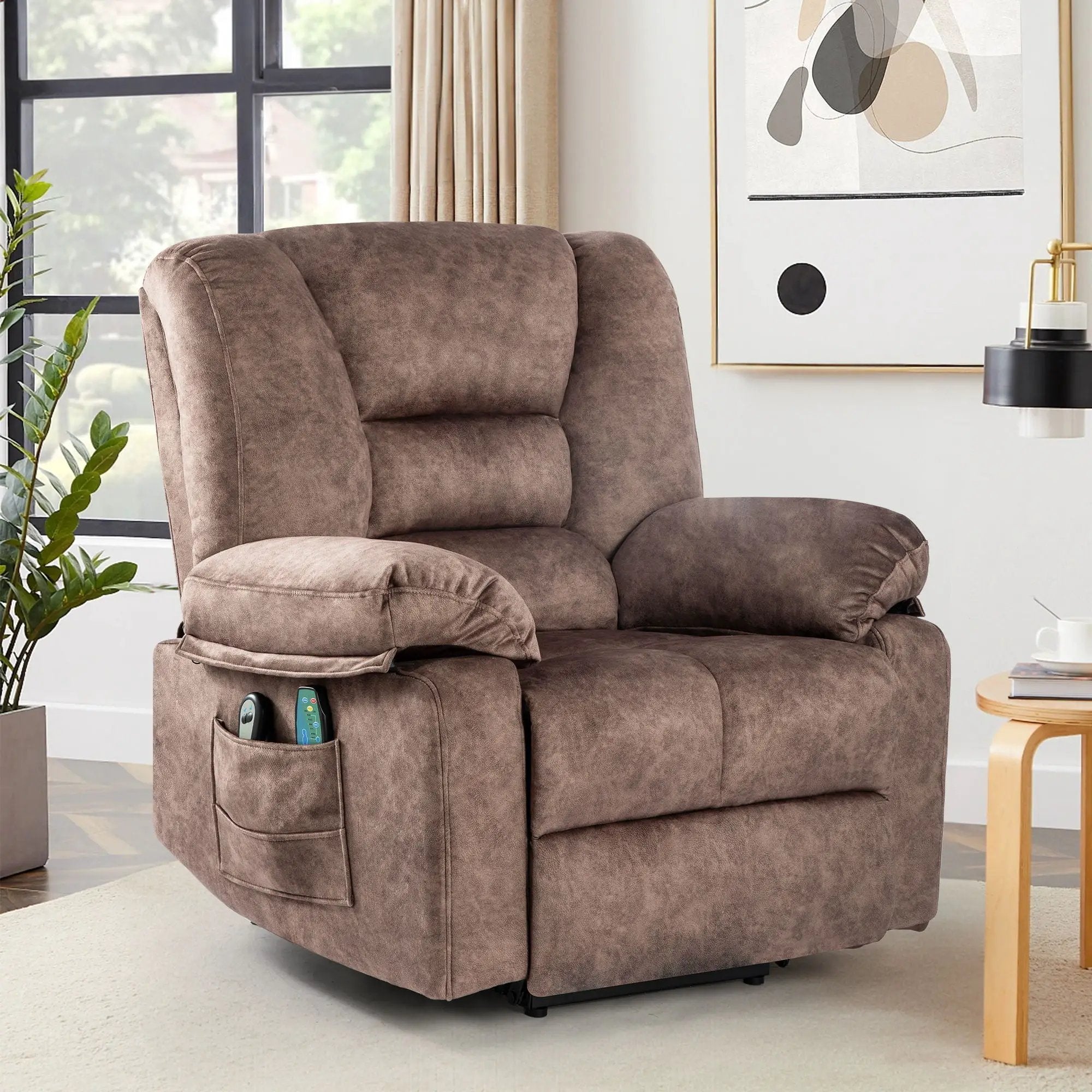 Power Lift Recliner Chair Sofa With Massage by HouseOfZazla