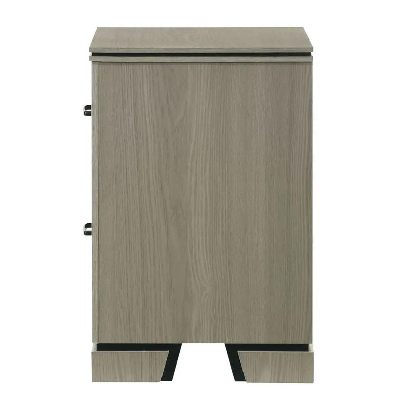 Joanna - Nightstand - Weathered Gray by Unique Piece Furniture