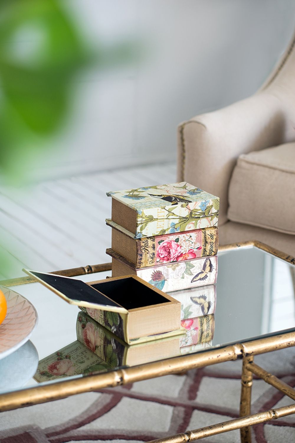 Book Boxes (Set of 4) - Multi by HouseOfZazla
