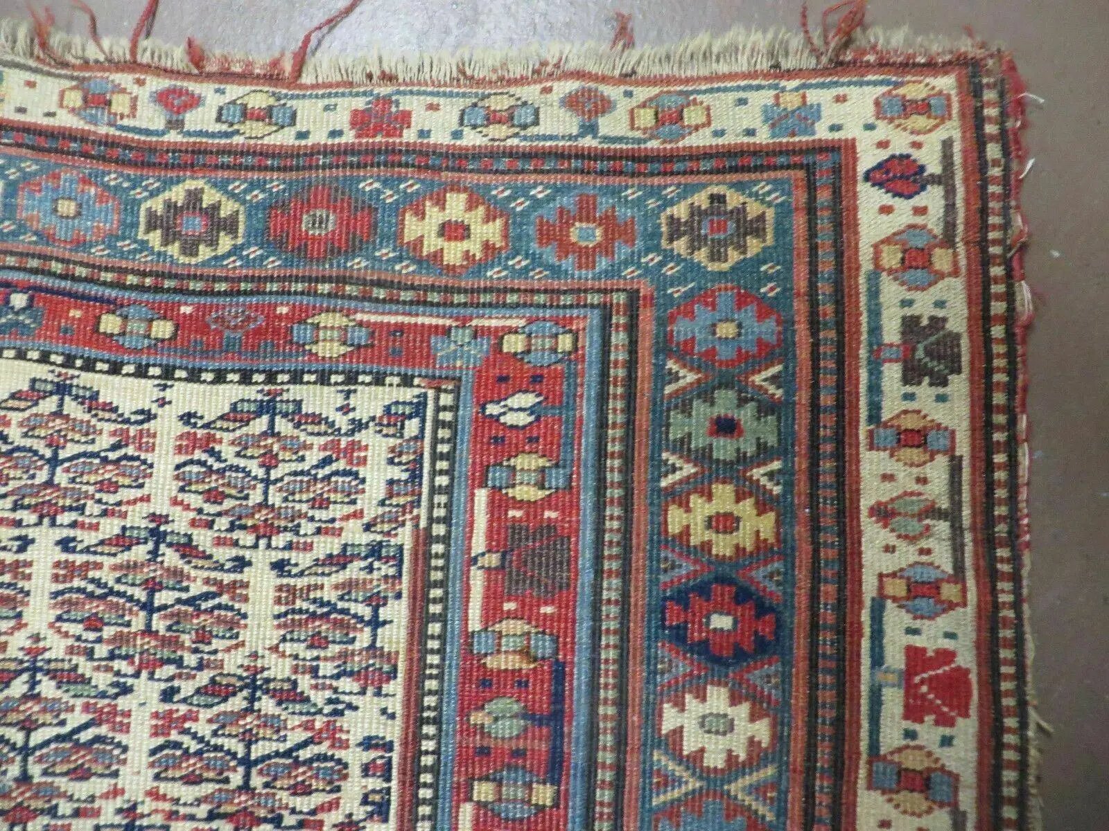 5' X 9' Antique Handmade Caucasian Kuba Wool Rug Veg Dye Runner Nice by Jewel Rugs