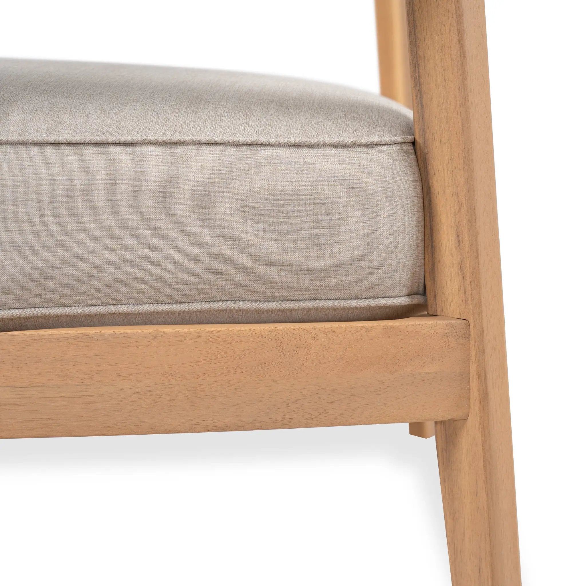 Mallorca Acacia Wood Club Chair With Seat Cushion by HouseOfZazla