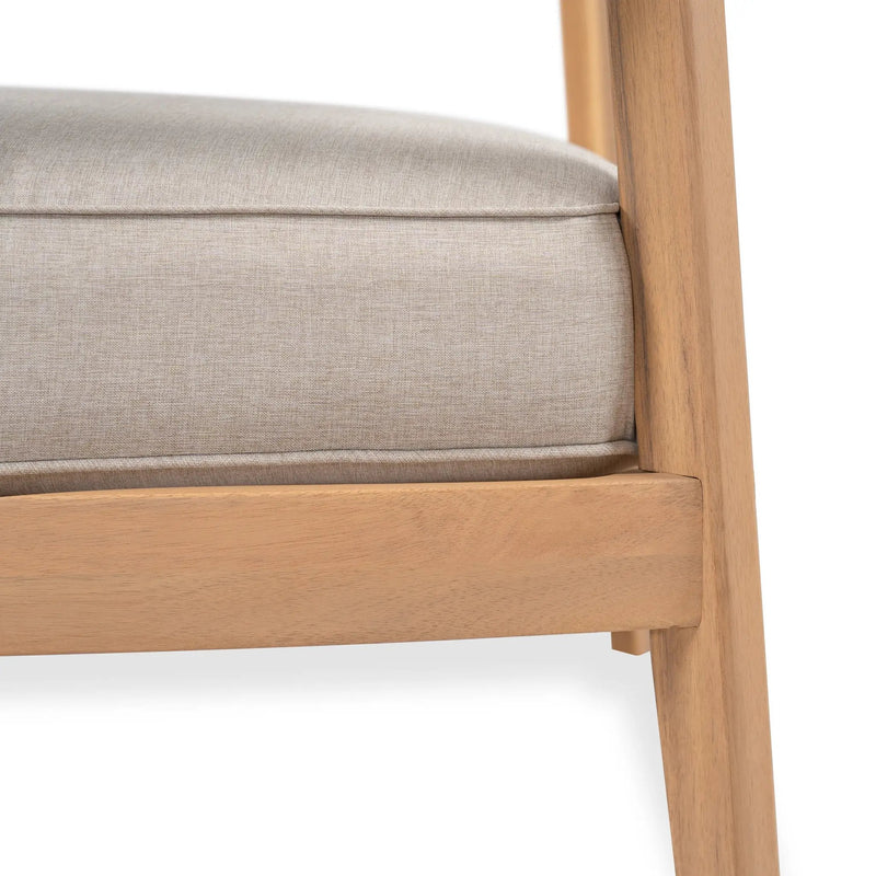 Mallorca Acacia Wood Club Chair With Seat Cushion by HouseOfZazla