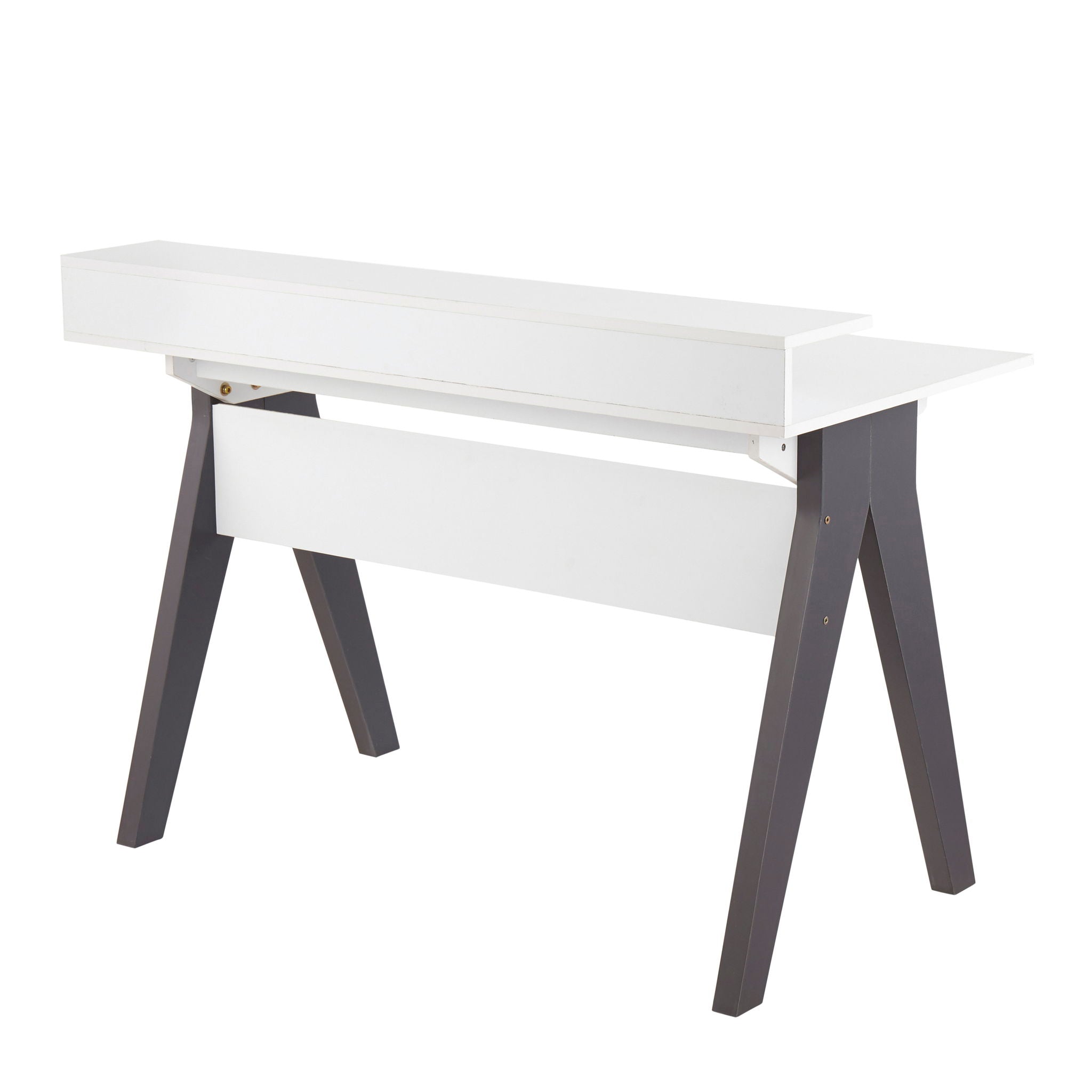 Wishbone - Contemporary Desk - Gray / White by HouseOfZazla