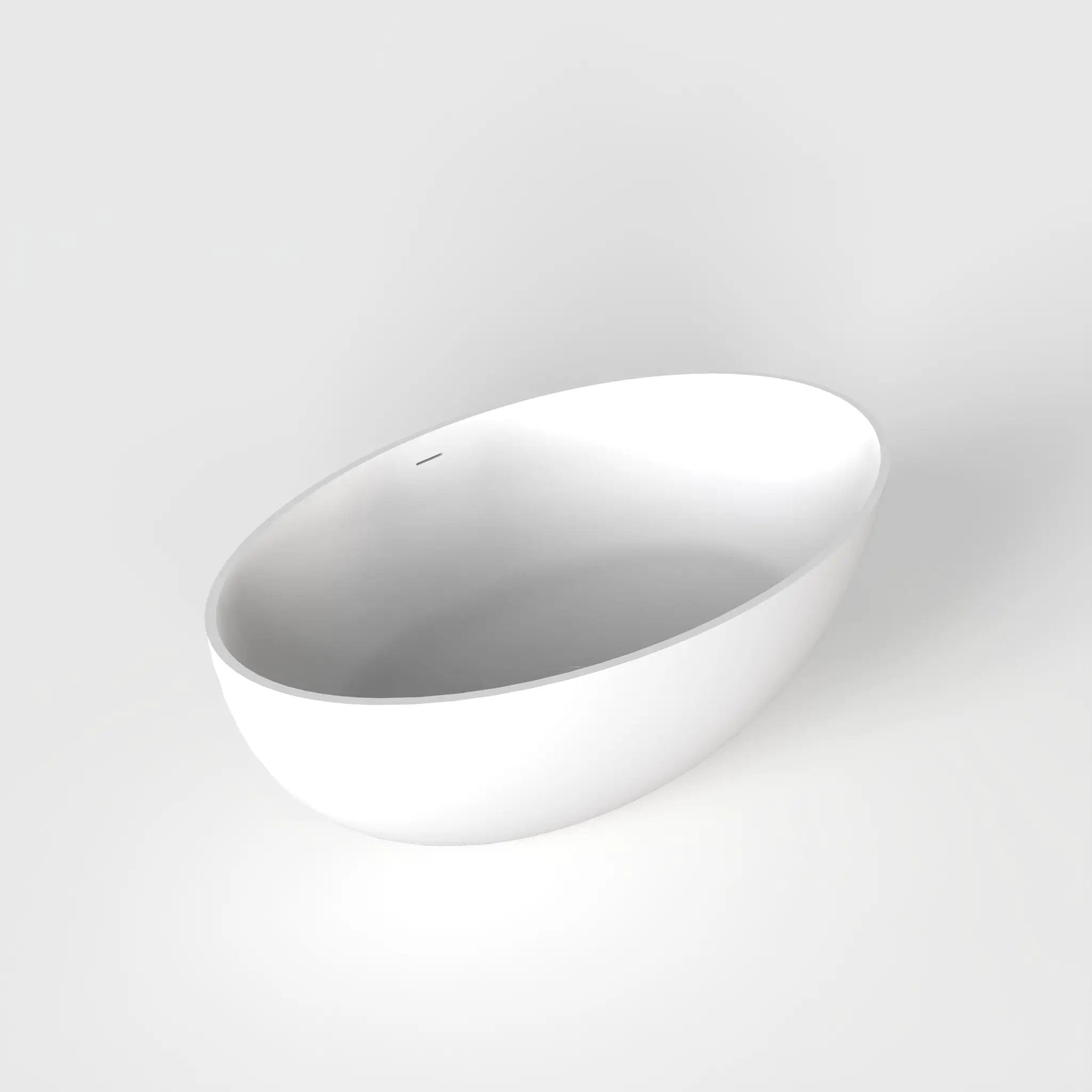 67 Inch Freestanding Solid Surface Soaking Bathtub by HouseOfZazla