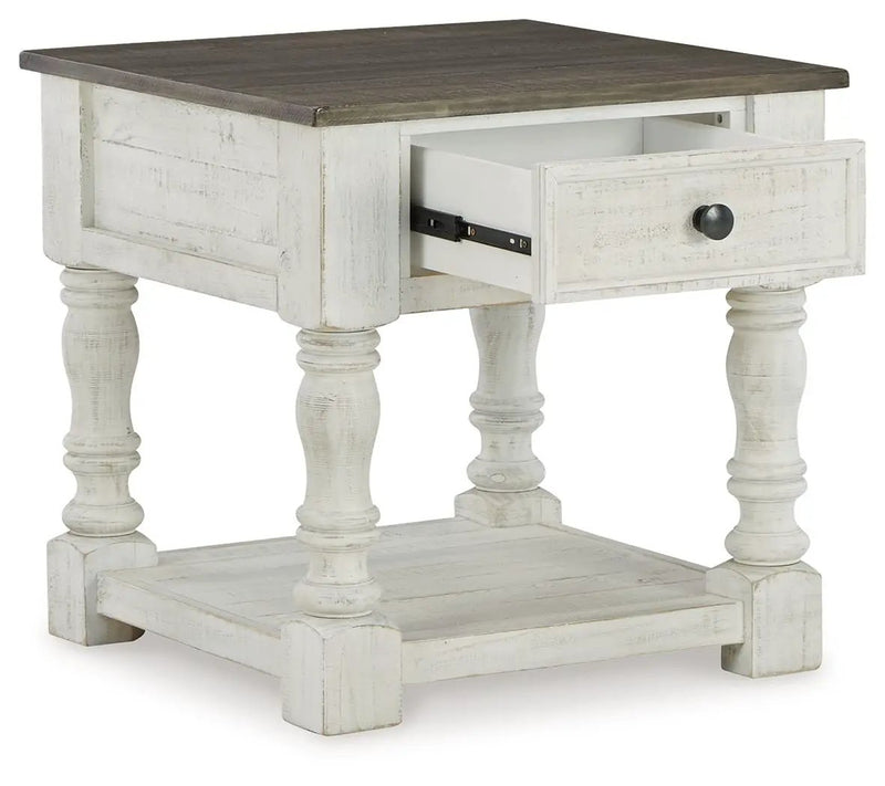 Havalance - Square End Table - White / Gray by Unique Piece Furniture