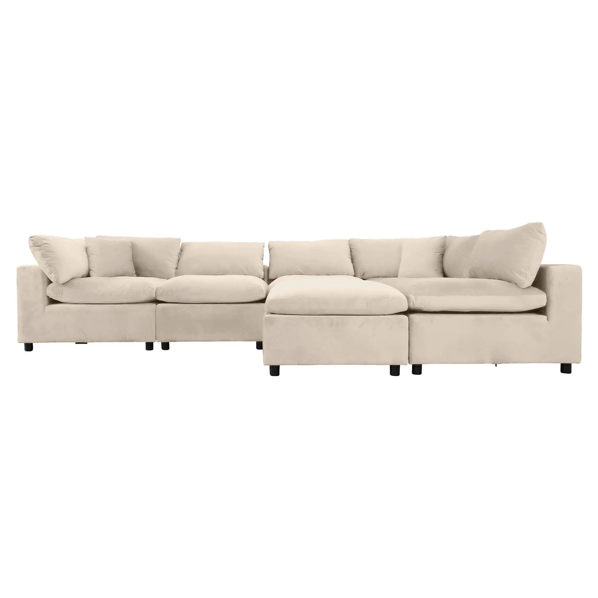 Hayward - Modular Sectional Sofa - Ivory by HouseOfZazla