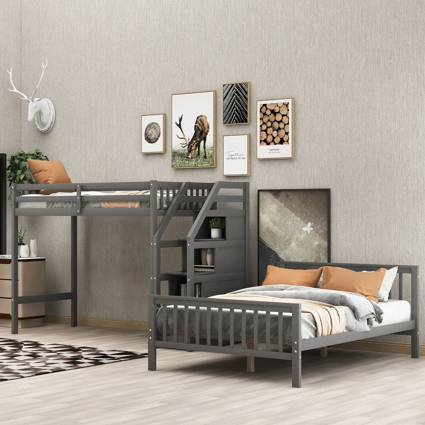 Loft Bed With Staircase And Storage by Unique Piece Furniture