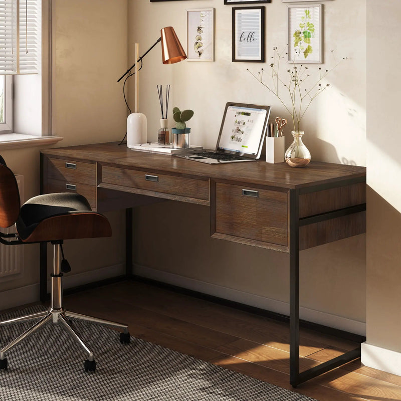 Richmond - Desk - Rustic Natural Aged Brown by Unique Piece Furniture