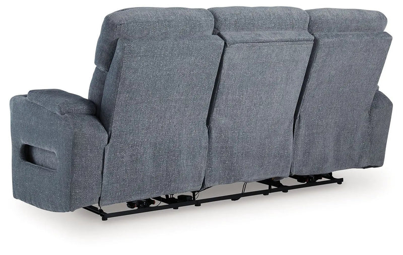 Studio Cave - Power Reclining Sofa - Steel by Unique Piece Furniture