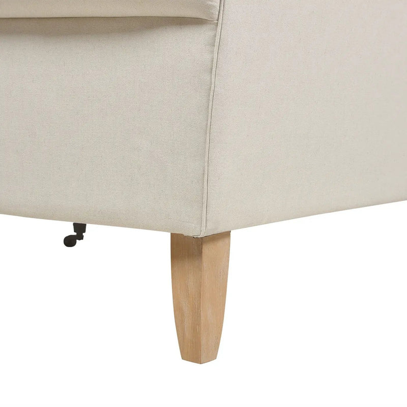 Alana - L-Shape Reversible Sectional Sofa - Light Beige by Unique Piece Furniture