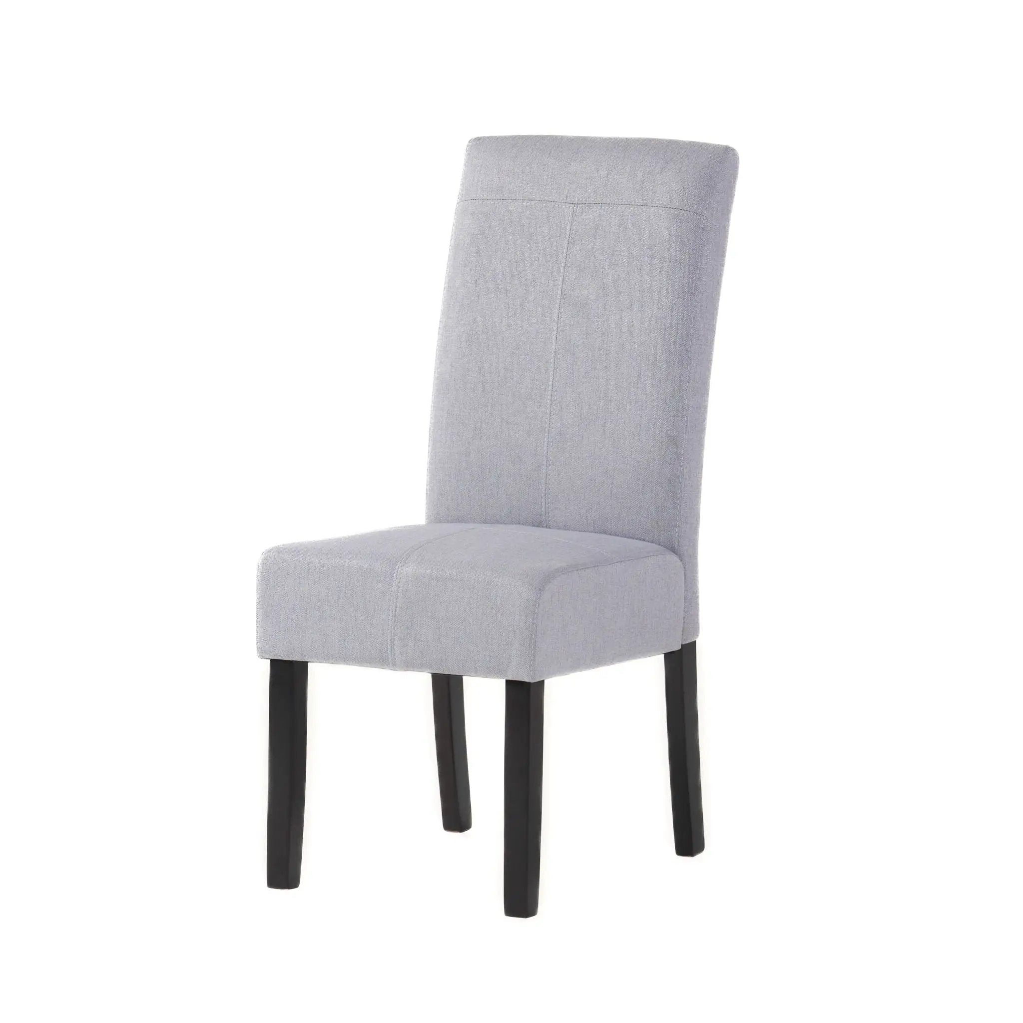 Amaranthine Upholstered Dining Chair With High Back And Wood Legs (Set of 2) - Light Gray by HouseOfZazla